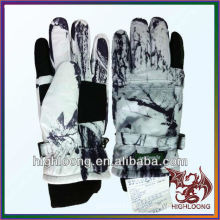 best selling and popular fleece lining finger gloves with pattern